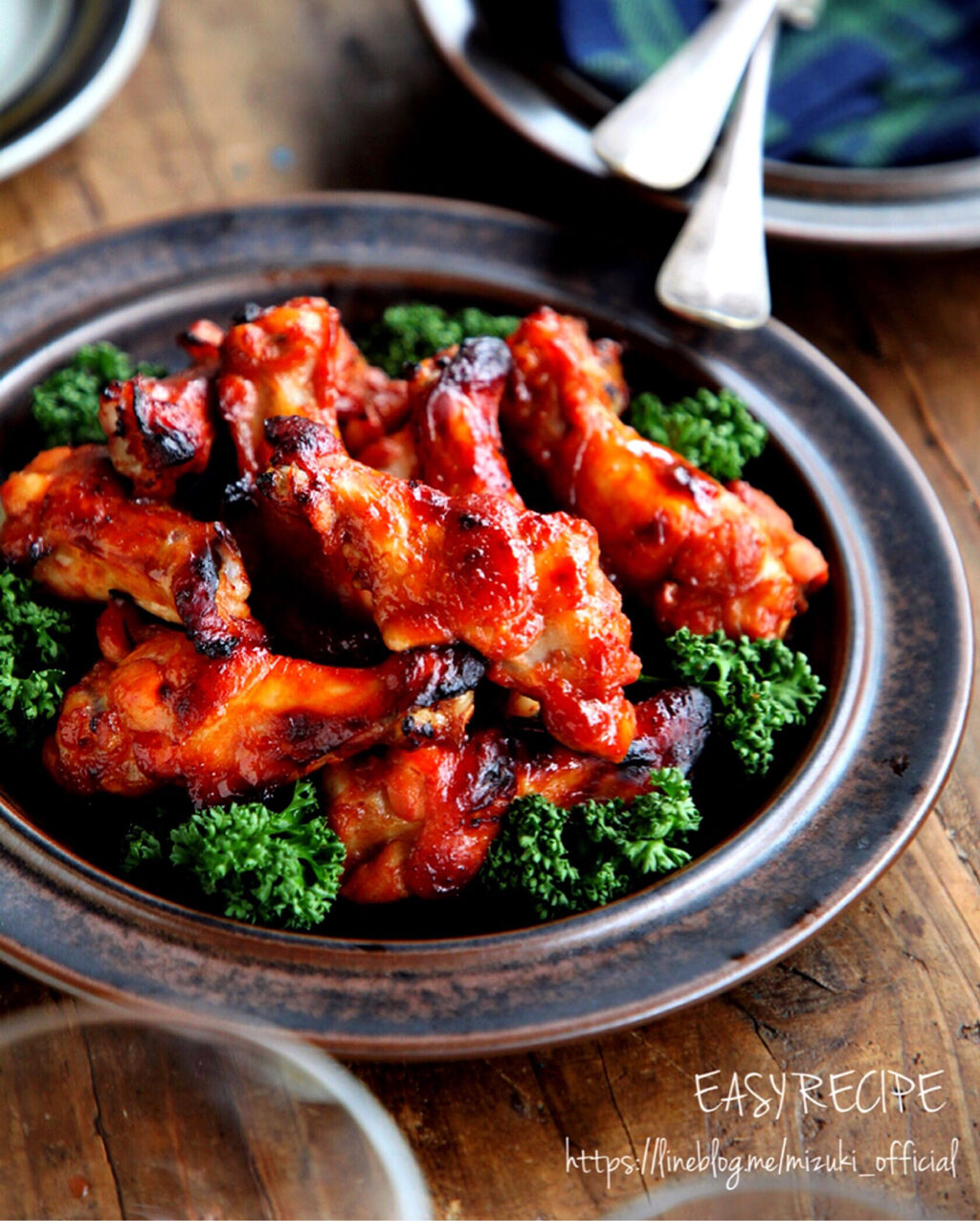 ♡漬けて焼くだけ♡BBQローストチキン♡【#クリスマス#手羽#簡単