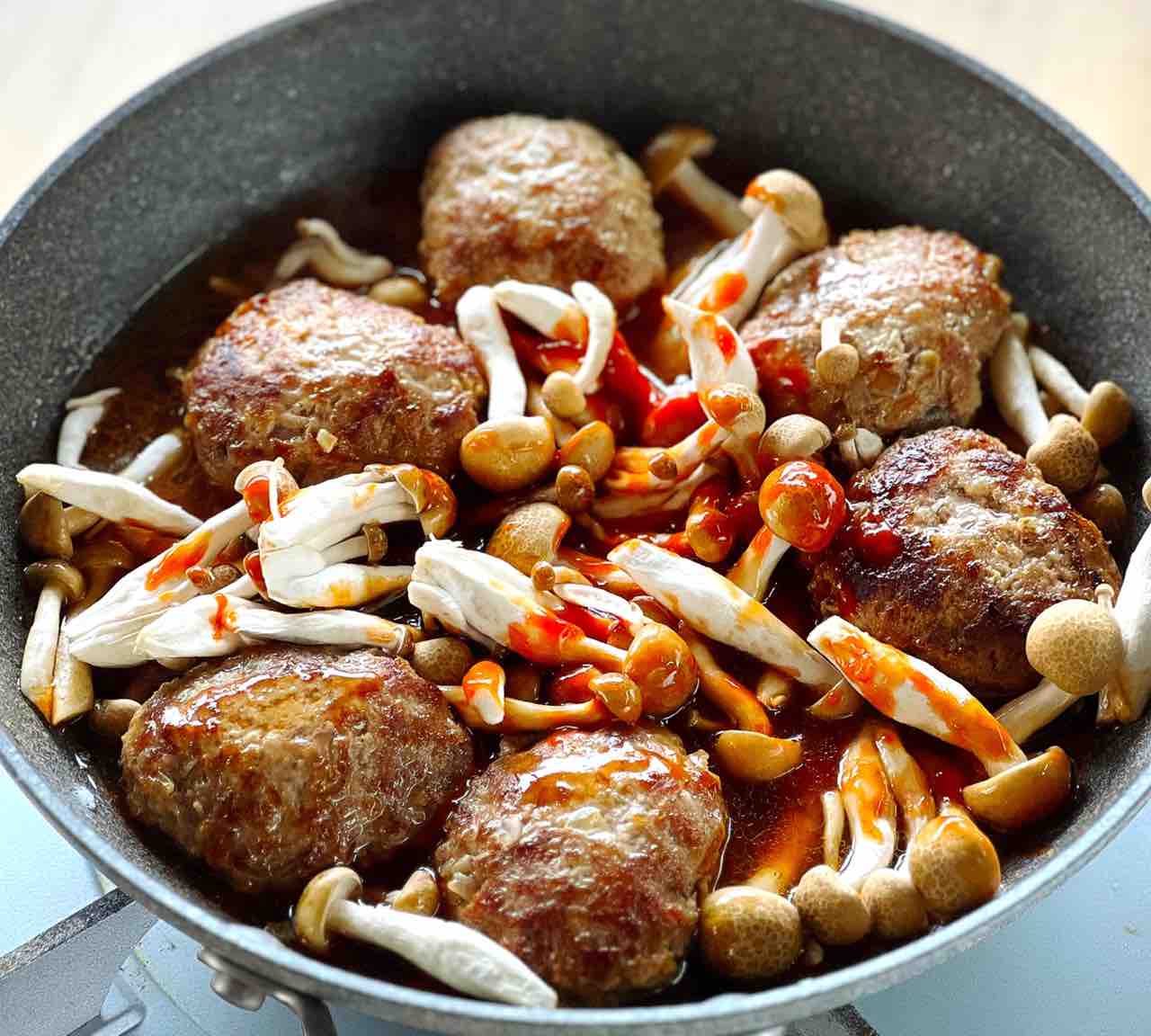 ♡水切り不要！煮込み豆腐ハンバーグ♡【#簡単レシピ #時短 #節約