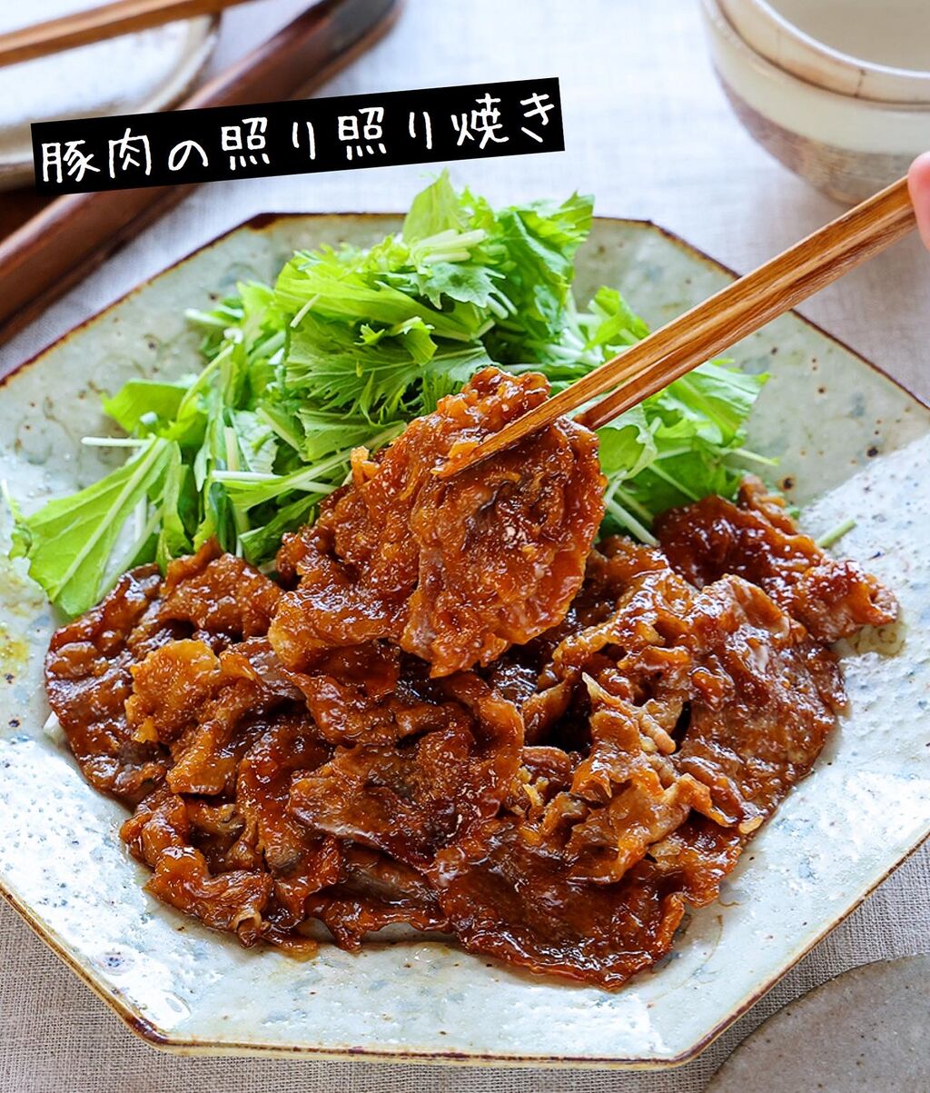 ♡ごはんがすすむ♡豚肉の照り照り焼き♡【#簡単レシピ #時短 #節約