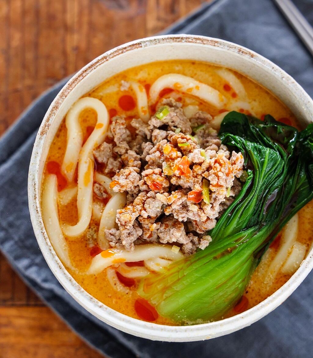 ♡練りごまなし！冷凍うどんde担々麺♡【#簡単レシピ #時短 #節約