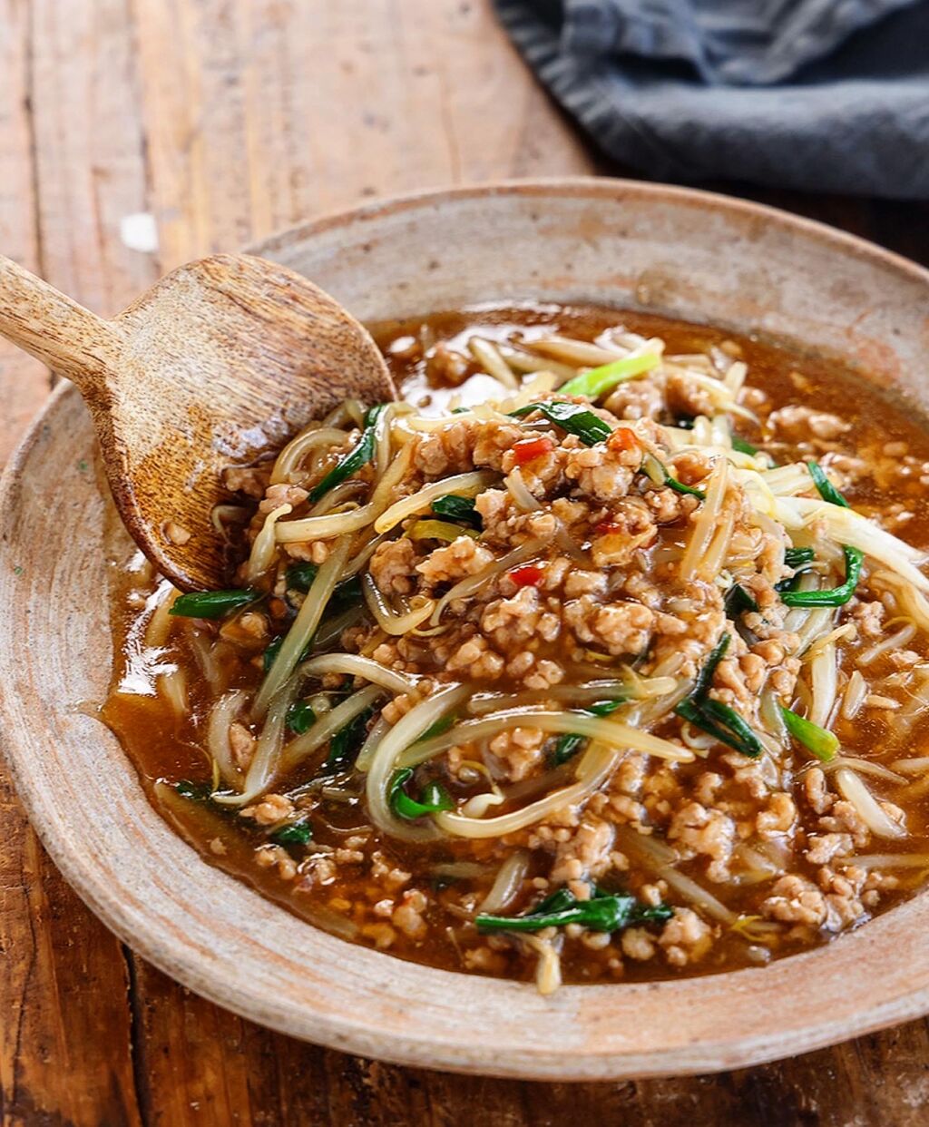 ♡すぐでき！麻婆もやし♡【#簡単レシピ #時短 #節約 #ひき肉 #丼