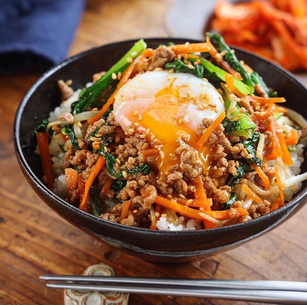 ♡ビビンバ風そぼろごはん♡【#簡単レシピ #時短 #節約 #手間抜き