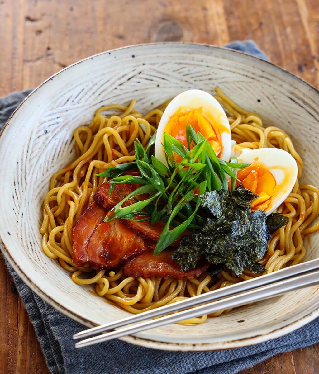 ♡レンジで簡単！油そば風焼きそば♡【#簡単レシピ #時短 #節約