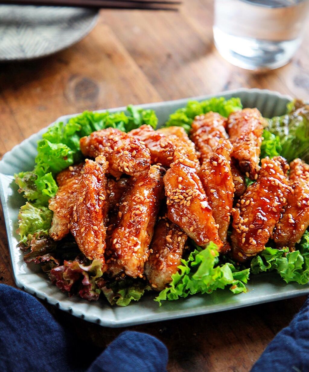 ♡手羽中の甘辛生姜だれ♡【#簡単レシピ#揚げない#時短#節約