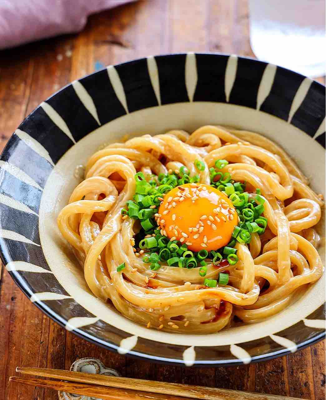 ♡レンジで簡単！コクうま和えうどん♡【#和えるだけ #簡単レシピ