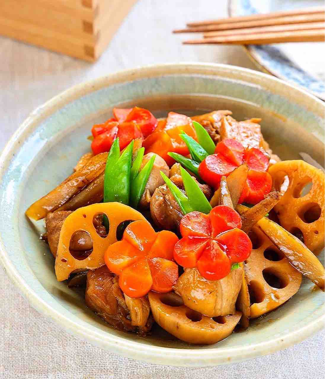 煮物 ♡フライパンで筑前煮♡【#おせち料理 #お正月 #作り置き #煮物 #簡単