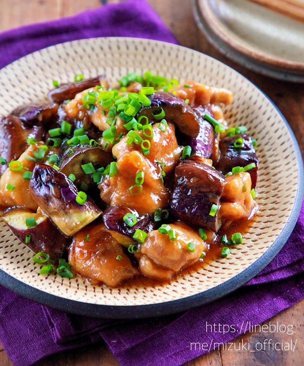 ♡ポン酢de簡単♡鶏肉となすのさっぱり煮♡【#簡単レシピ#時短#節約