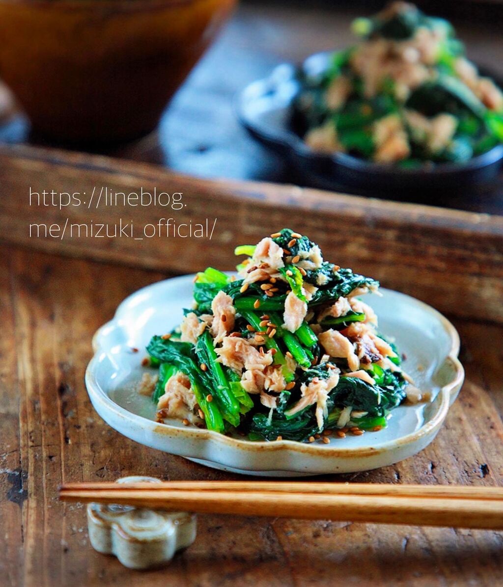 ♡ツナとほうれん草の甘辛和え♡【#副菜#簡単レシピ#時短#節約