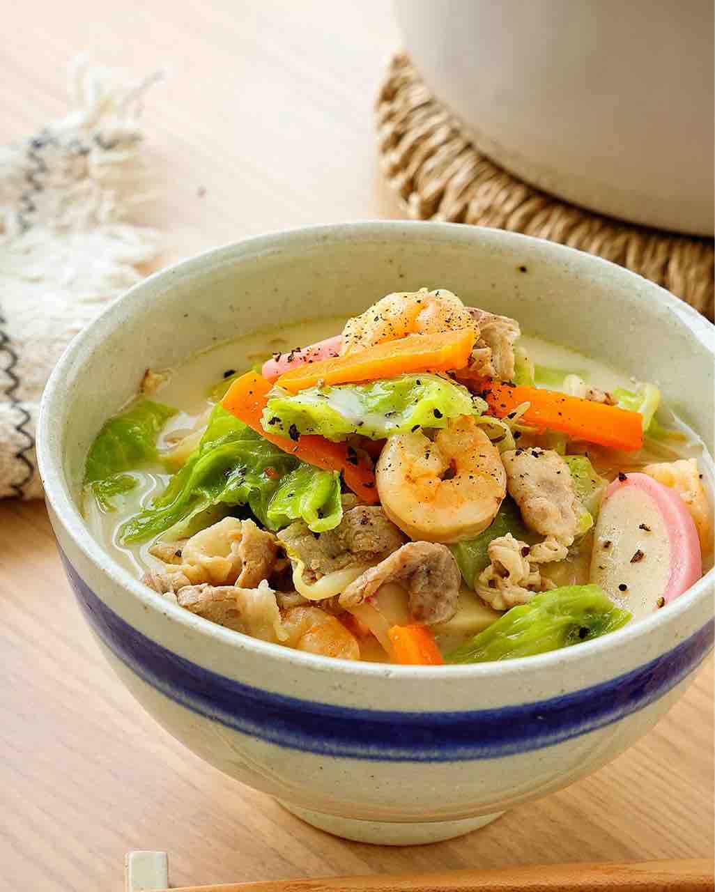 ♡野菜たっぷり！長崎風ちゃんぽん♡【#簡単レシピ #時短 #節約 #麺