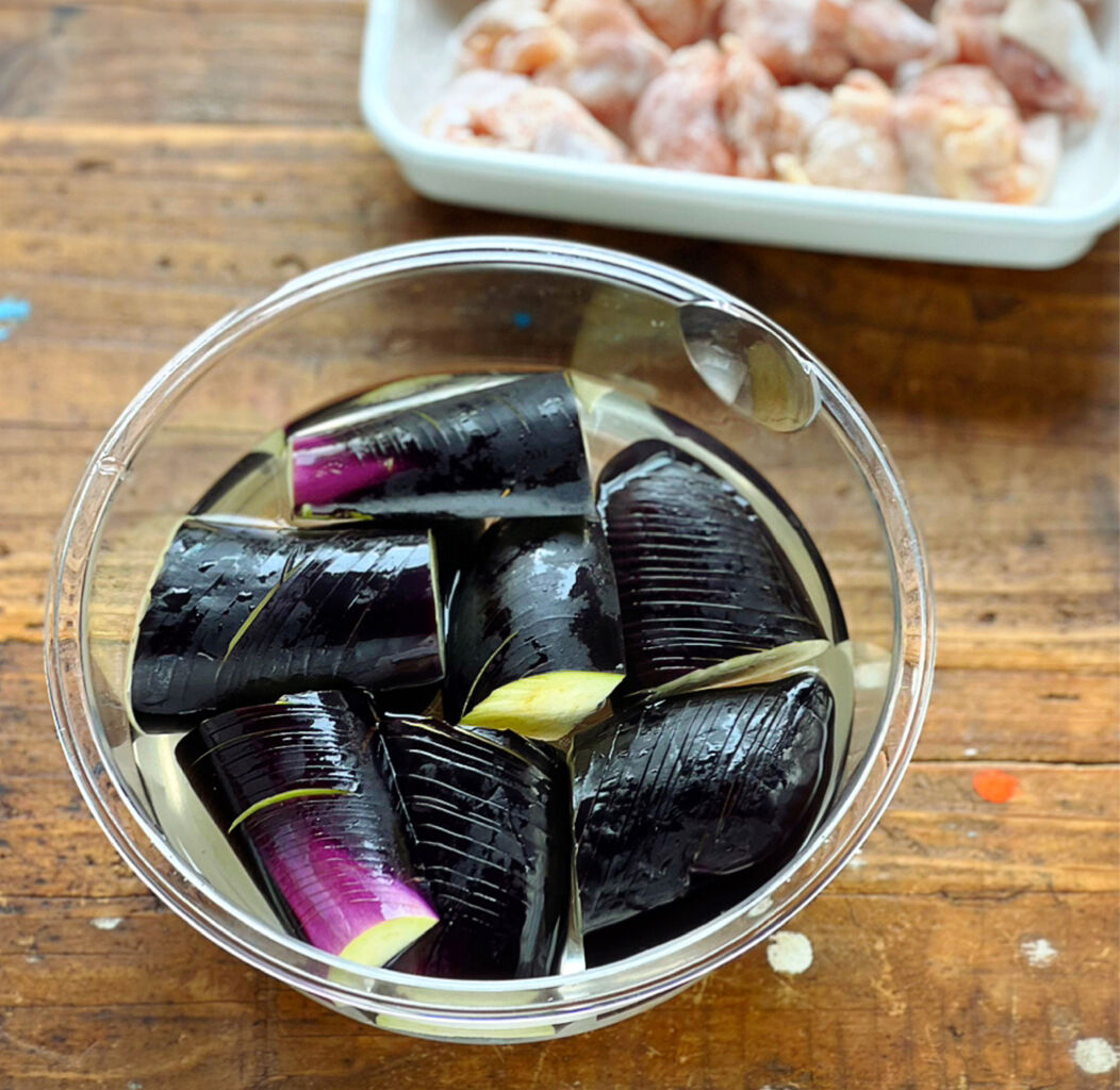 ♡めんつゆで！鶏肉となすの焼きびたし♡【#揚げない #簡単レシピ