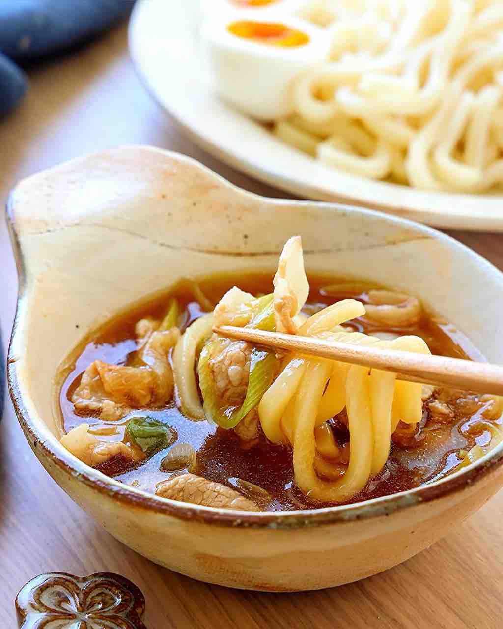 ♡簡単すぐでき！ 豚バラねぎのつけうどん♡【#簡単レシピ #時短 #節約