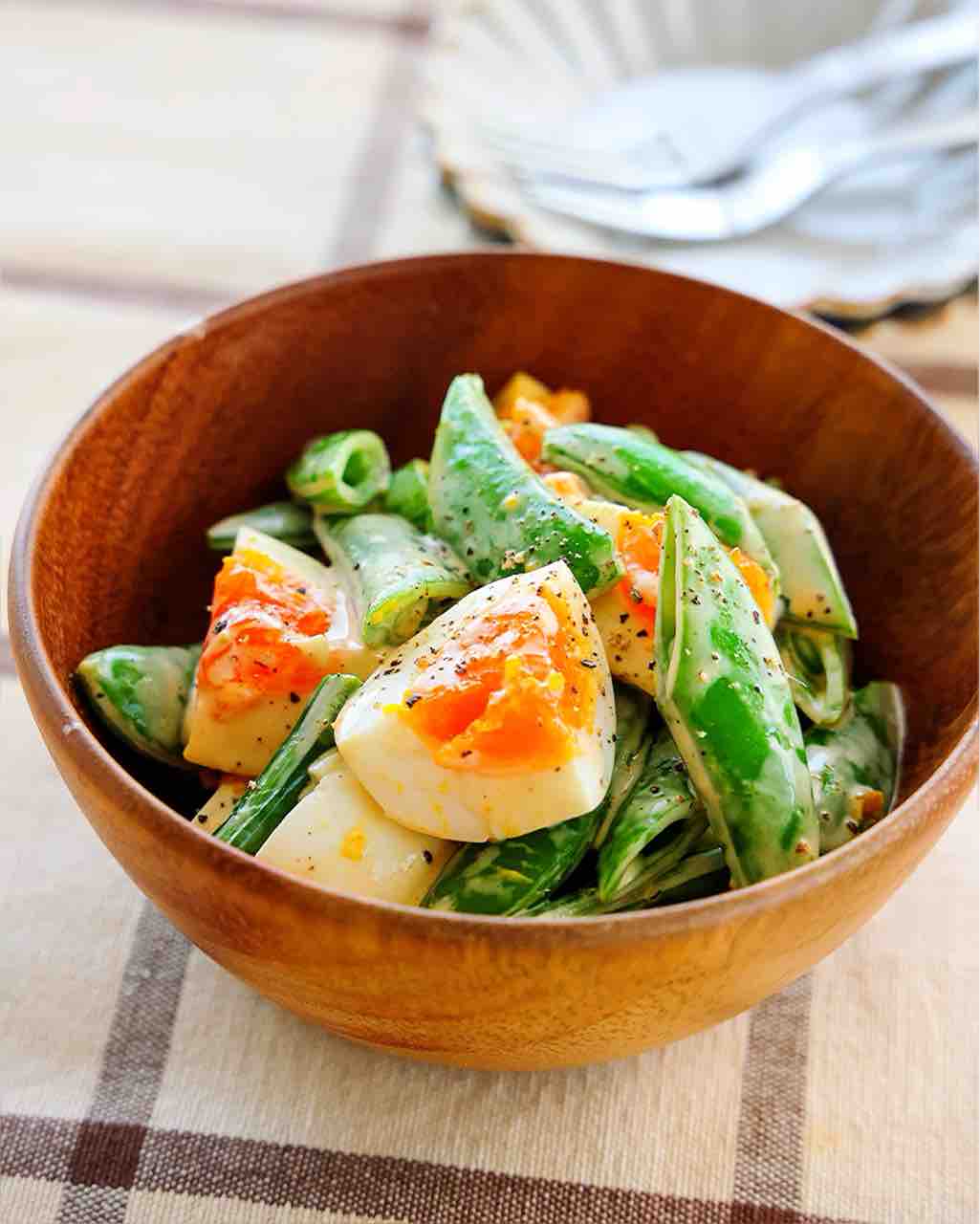 ♡スナップえんどうとゆで卵のサラダ♡【#簡単レシピ #時短 #節約 #春野菜レシピ #副菜 】 : Mizukiオフィシャルブログ「奇跡のキッチン」  Powered by ライブドアブログ