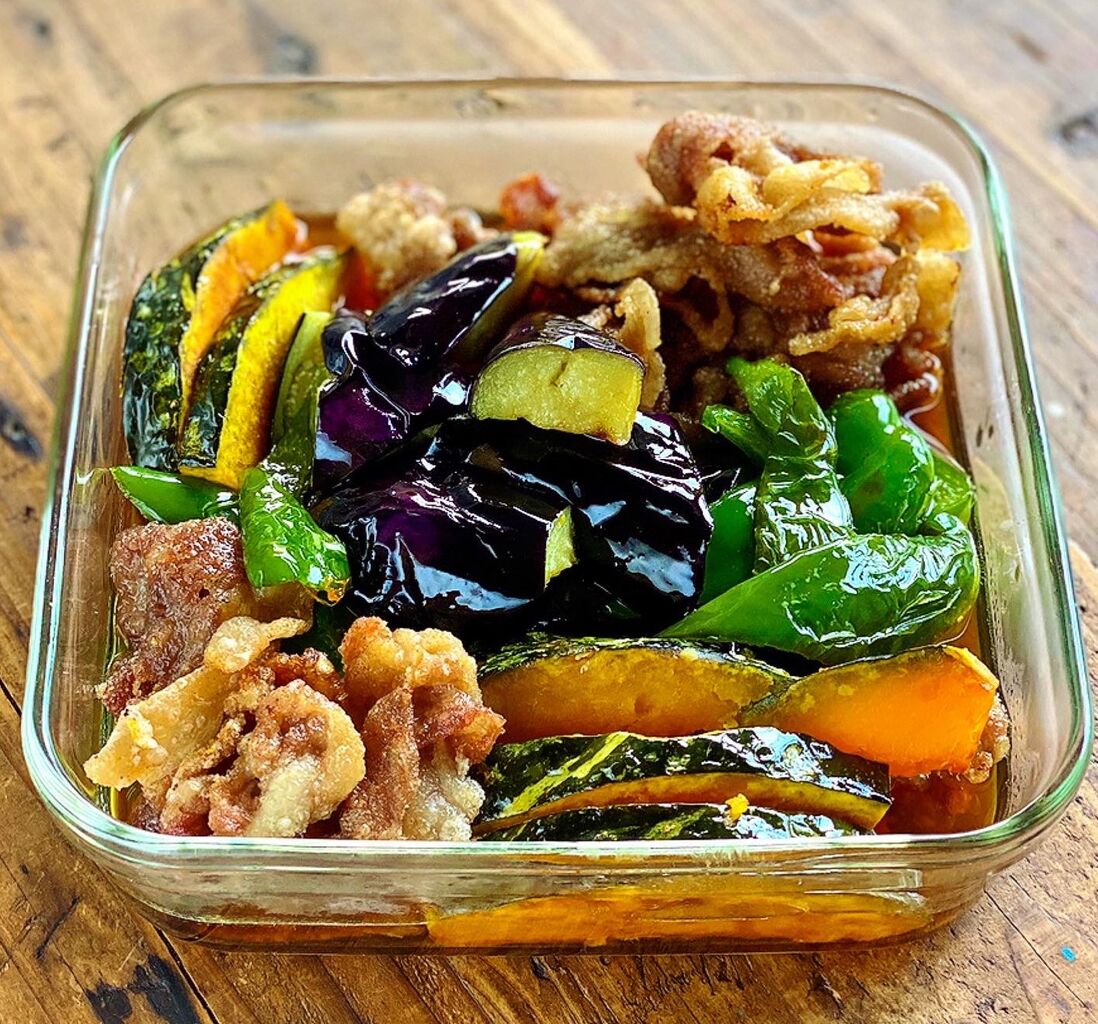 かぼちゃとなす かぼちゃと茄子のアウトドアスパイス炒め レシピ・作り方 by