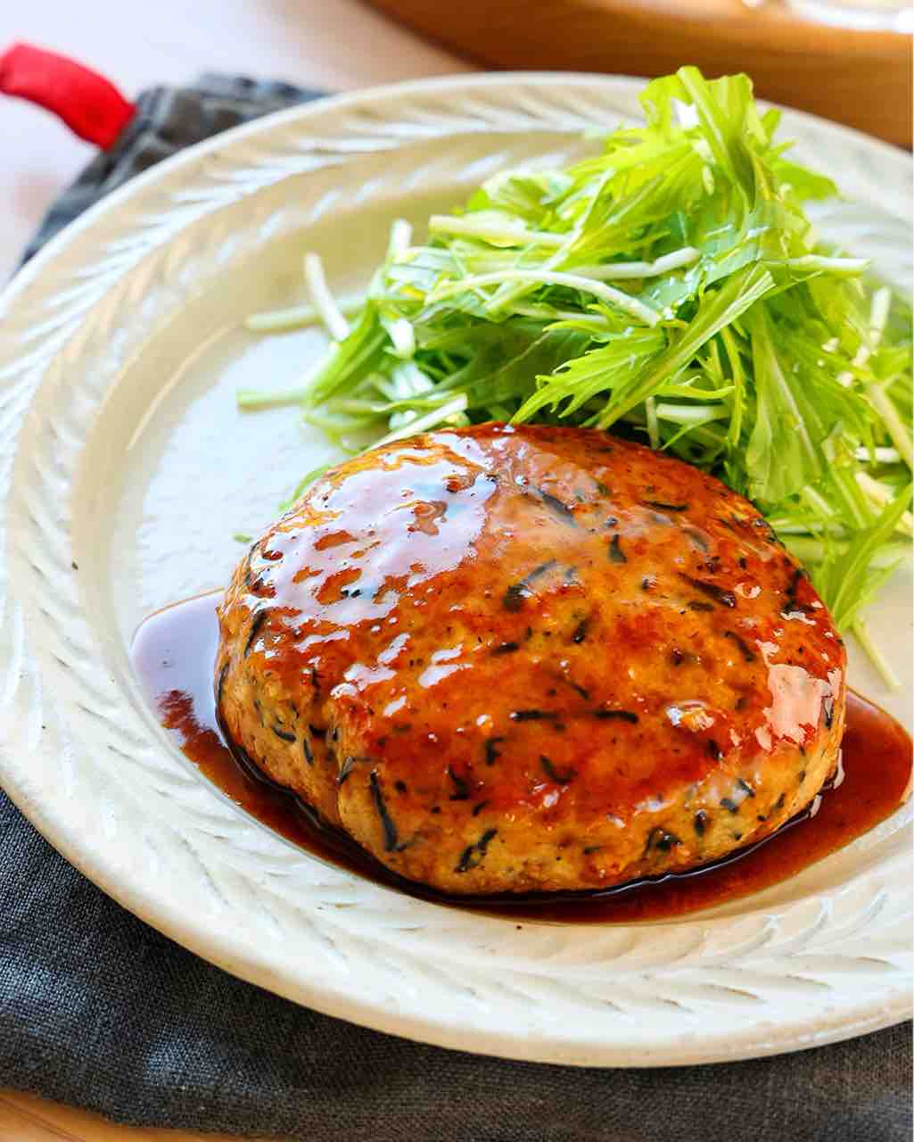 ♡水切りなし！ひじき豆腐ハンバーグ♡【#簡単レシピ #時短 #節約