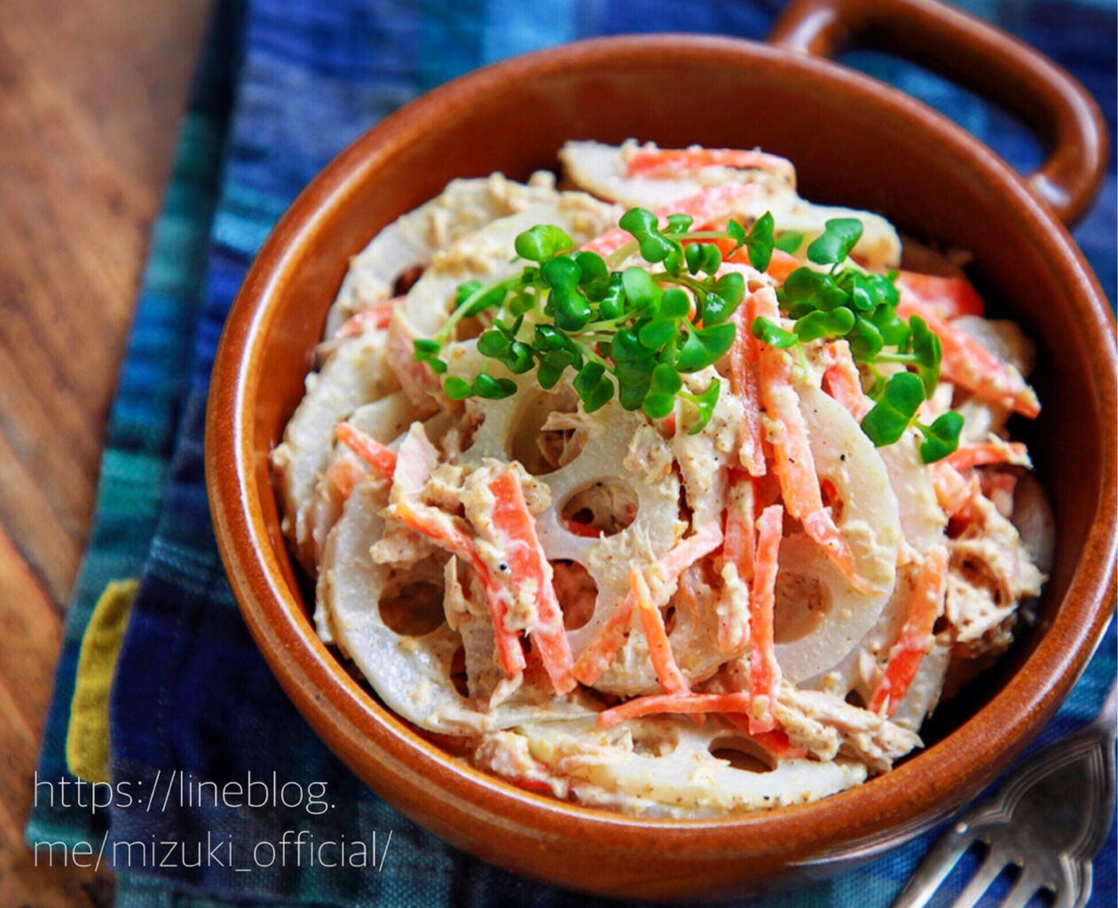 ♡ごまdeコクうま♡れんこんのツナマヨサラダ♡【#副菜#簡単レシピ