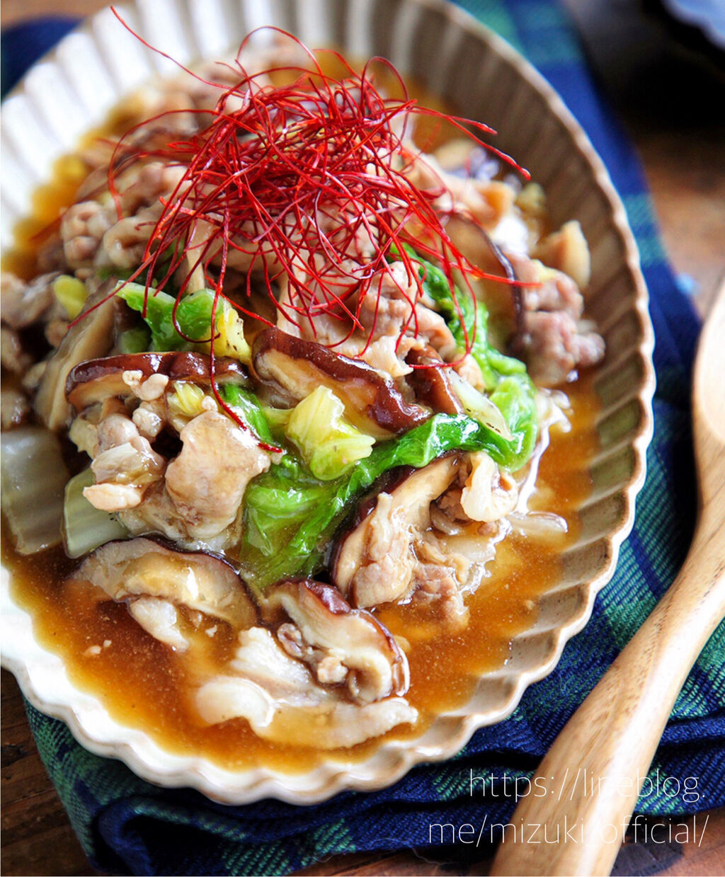 ♡フライパンde超簡単♡豚肉と白菜のあんかけ風♡【#簡単レシピ#時短