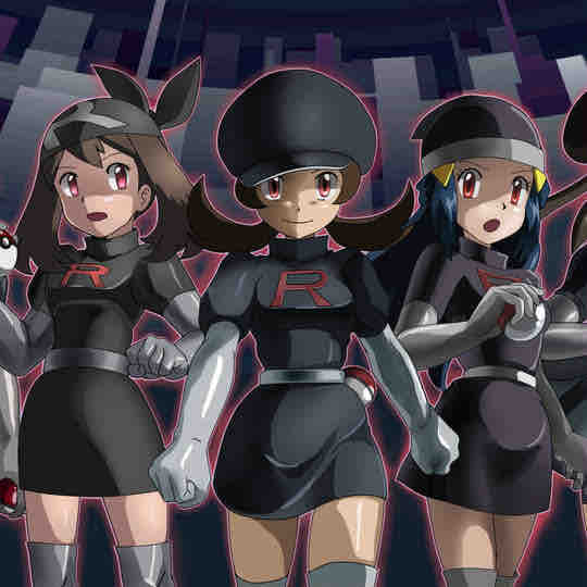 ポケモン 闇堕ち 悪の組織⚫️ : カワイイ美女で一息💗