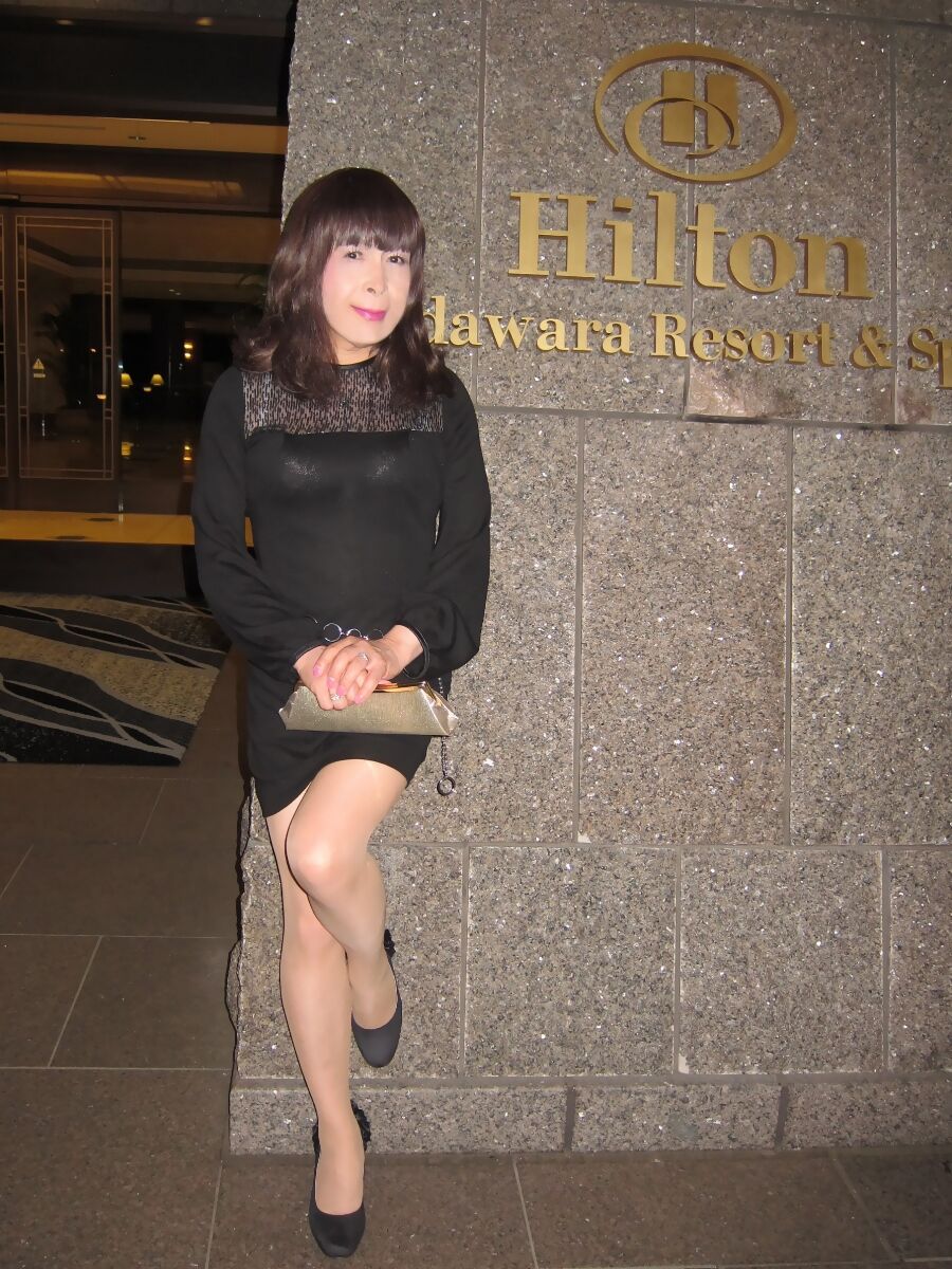 黒のミニワンピース 愛のフォトコレクション