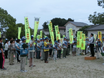 20150712_平子町自治会夏の一斉防犯パトロール出発式