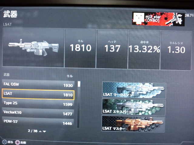 Cod Bo2 Lsatの金迷彩化が完了 ムネオとポゥの日常