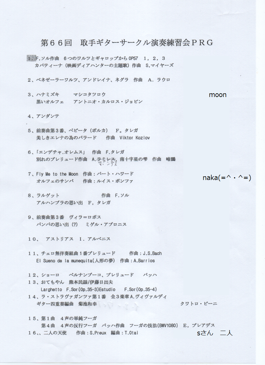 取手ギターサークル 6月練習発表会 オシャレなインストユニット Mj7 取手ギターサークル 6月練習発表会 オシャレなインストユニット Mj7