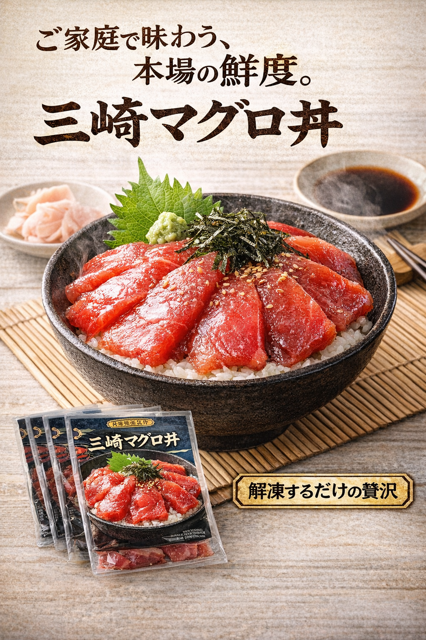 まる浜 三崎マグロ丼 3袋