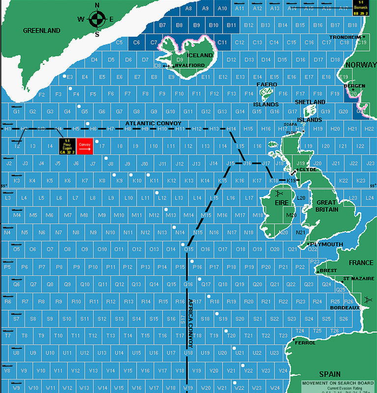 アバロンヒルゲーム　戦艦ビスマルクの戦い　Bismarck Bismarck(AH) : もりつちの徒然なるままに