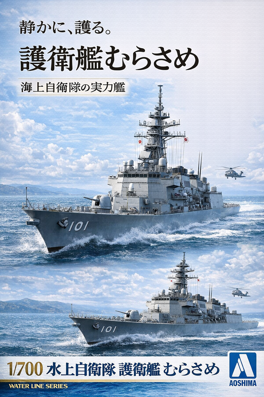 青島 1/700 護衛艦むらさめ