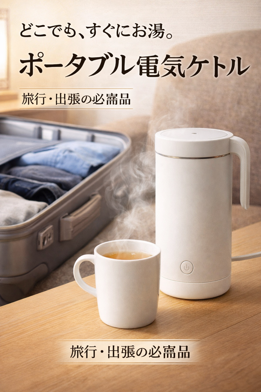 電気ケトル ポータブル トラベルケトル