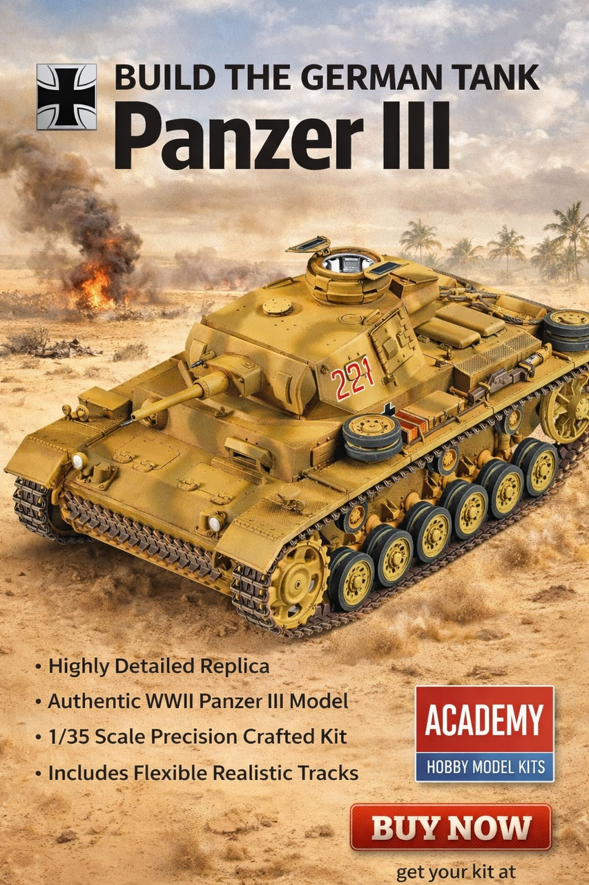 アカデミー 1/35 ドイツ国防軍 III号戦車 J型 北アフリカ戦線