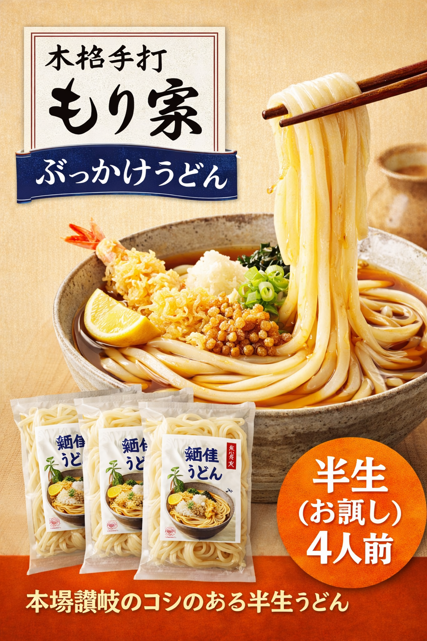 本格手打もり家ぶっかけうどん