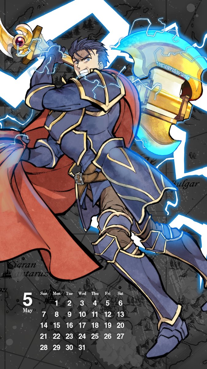 Feh 任天堂公式ラインアカウントからの5月分のカレンダー画像貼っとくぞ ファイアーエムブレムヒーローズ爆絶まとめ速報