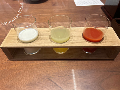 本日のドリンク三種