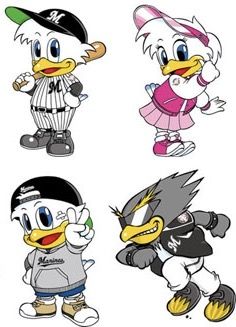 パリーグのマスコットの着ぐるみ イラスト ぬいぐるみを比較していくスレ メジャーリーグまとめ