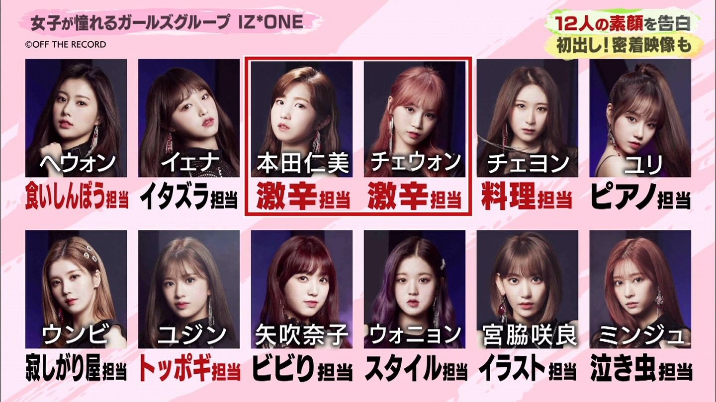 Iz One激辛担当 仁美 チェウォンが激辛麺を試食 辛いの苦手な咲良も挑戦 バズリズム02 Iz Oneまとめノート Iz One激辛担当 仁美 チェウォンが激辛麺を試食 辛いの苦手な咲良も挑戦 バズリズム02 Iz Oneまとめノート