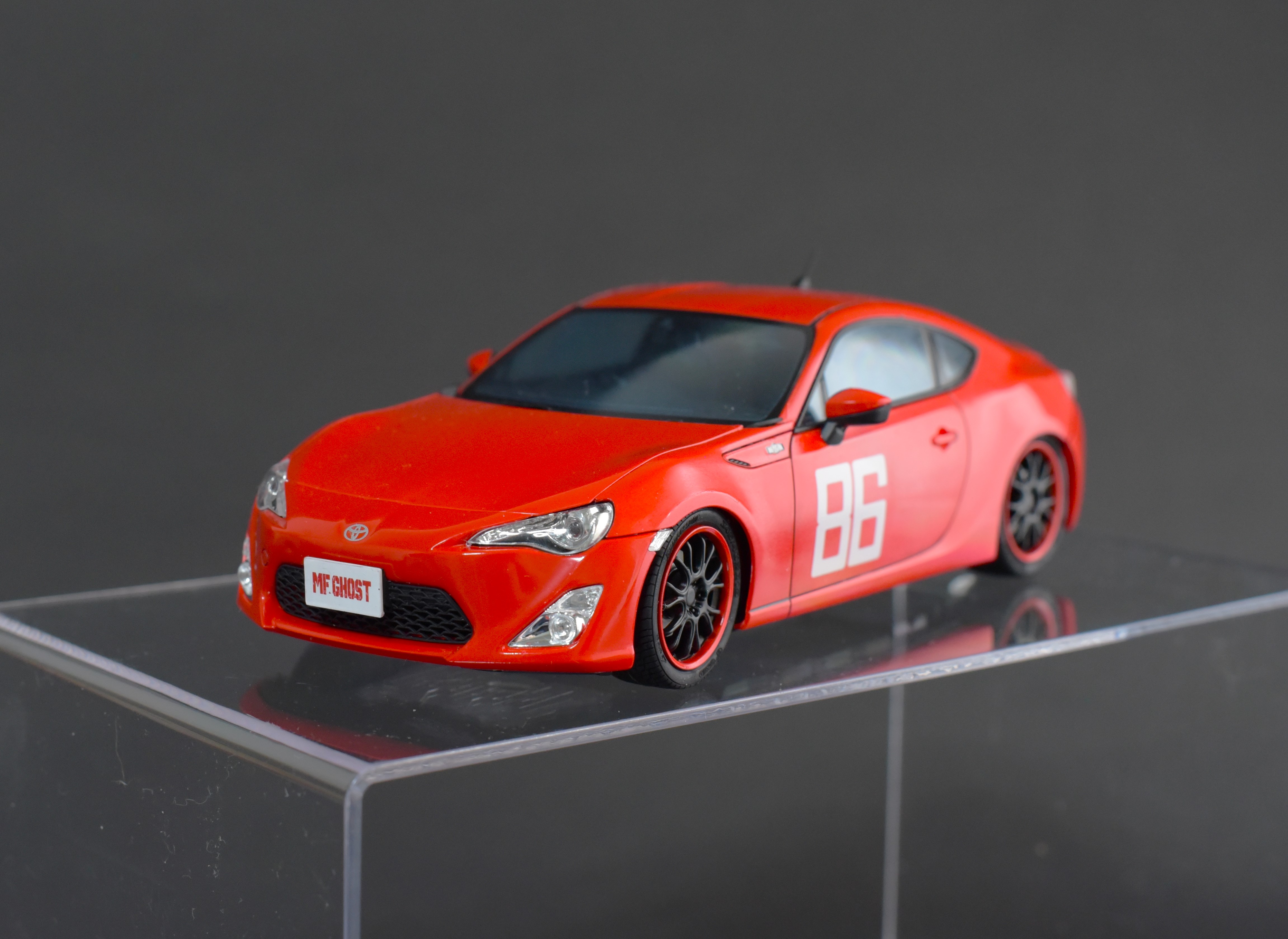 アオシマ 1/24 片桐夏向 ZN6 TOYOTA86 小田原パイクスピーク仕様 完成