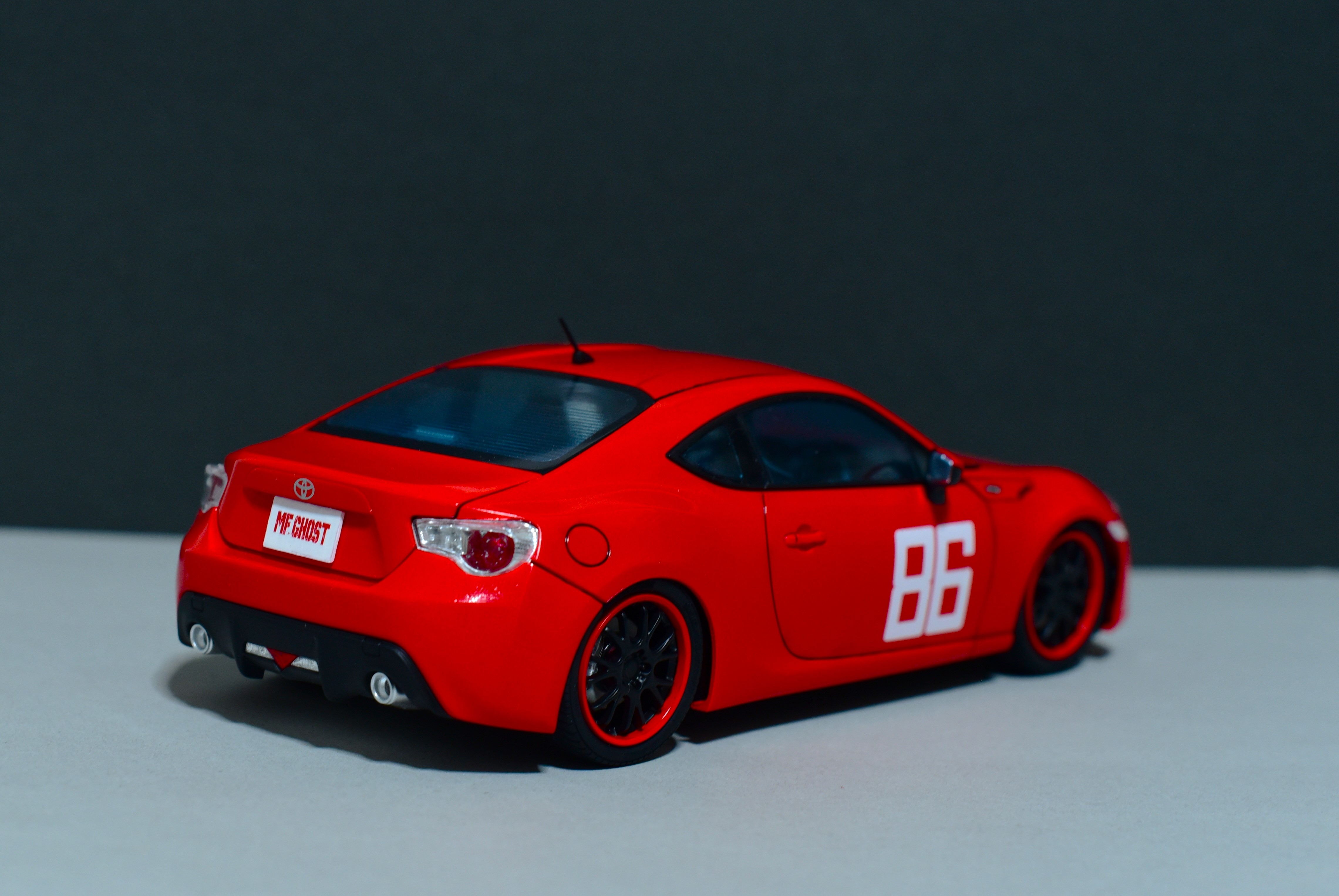 アオシマ 1/24 片桐夏向 ZN6 TOYOTA86 小田原パイクスピーク仕様 完成