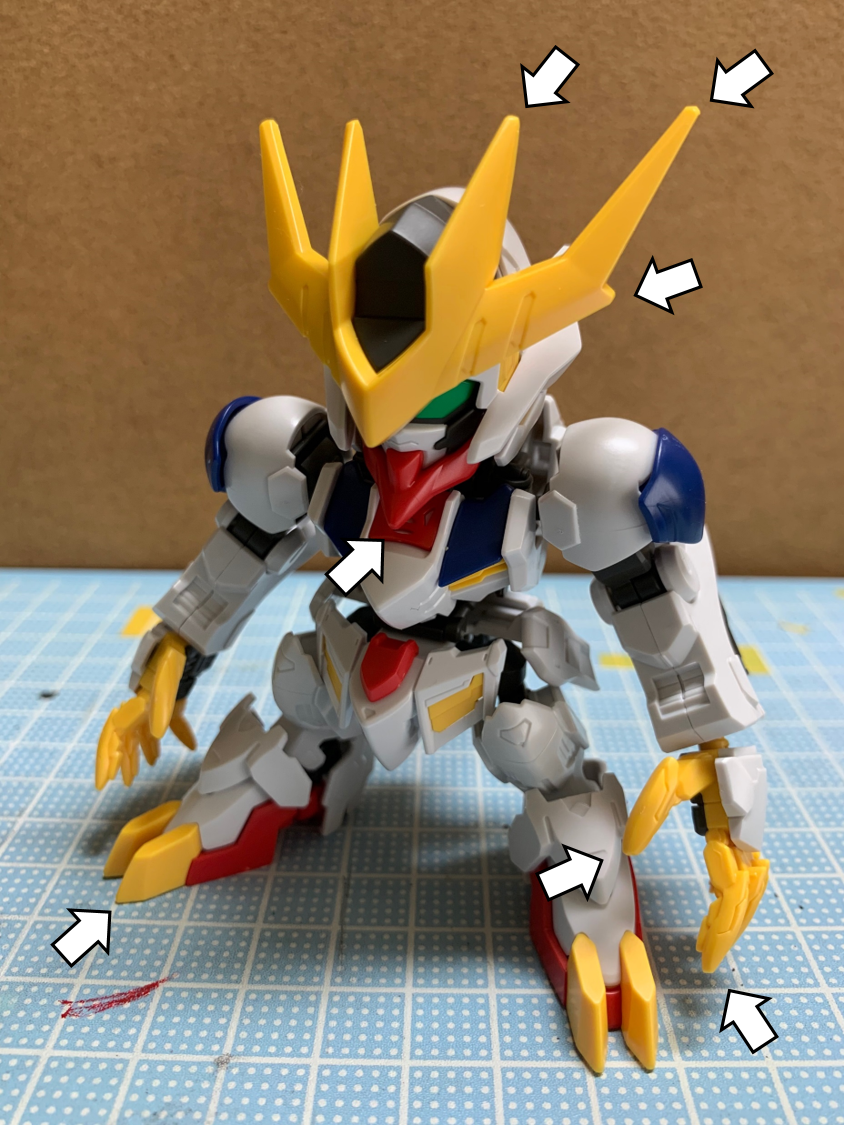 改修 パーツのシャープ化 Sdcs バルバトスルプスレクス その1 可能性のケダモノ