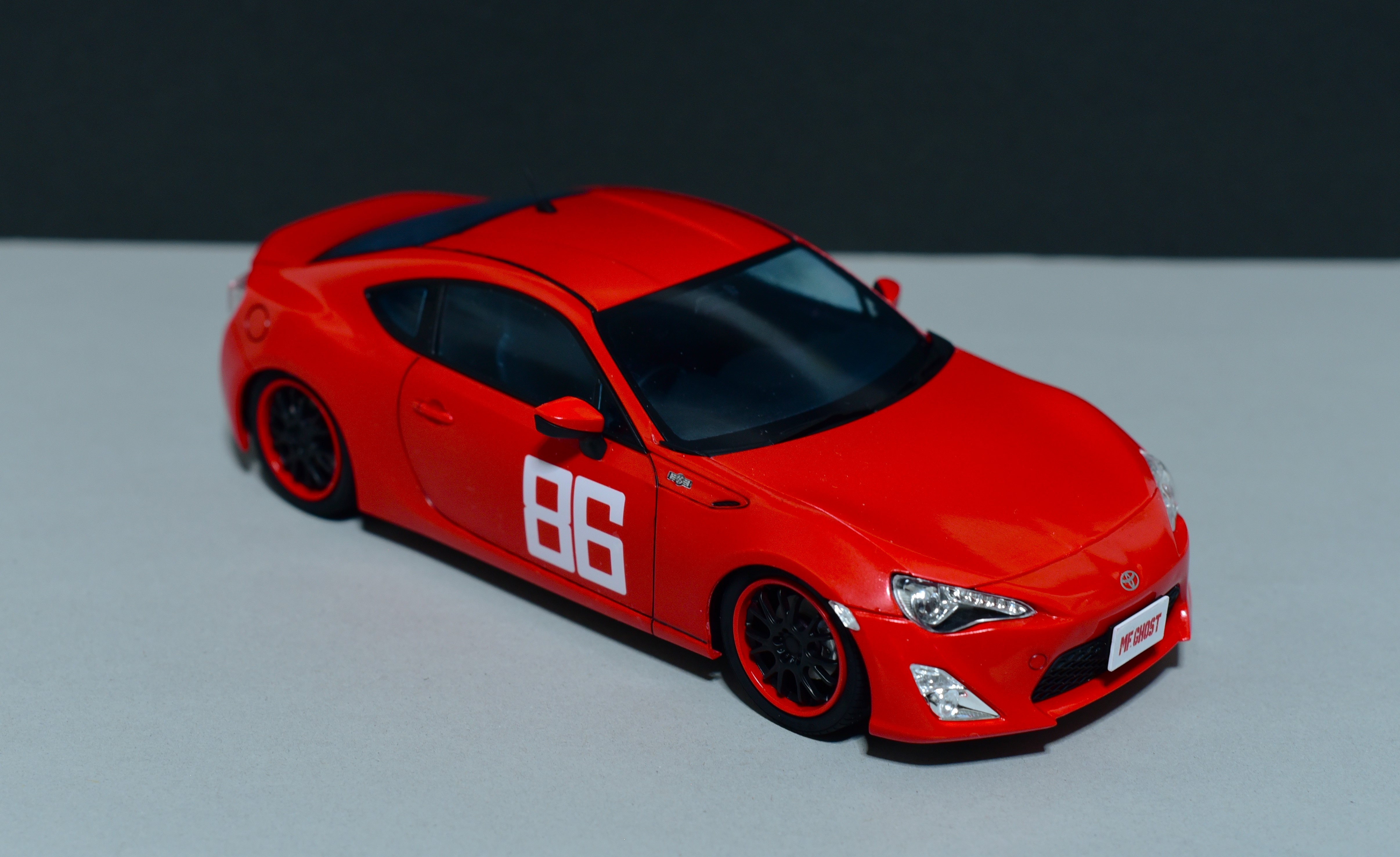 アオシマ 1/24 片桐夏向 ZN6 TOYOTA86 小田原パイクスピーク仕様 完成