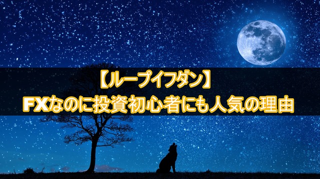 ループイフダンとは?FXなのに投資初心者にも人気な理由