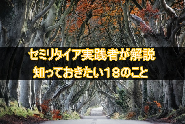 【保存版】セミリタイア実践者が解説!知っておきたい18のこと