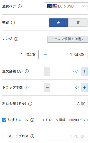 【実績】自動売買比較-トラリピ売り