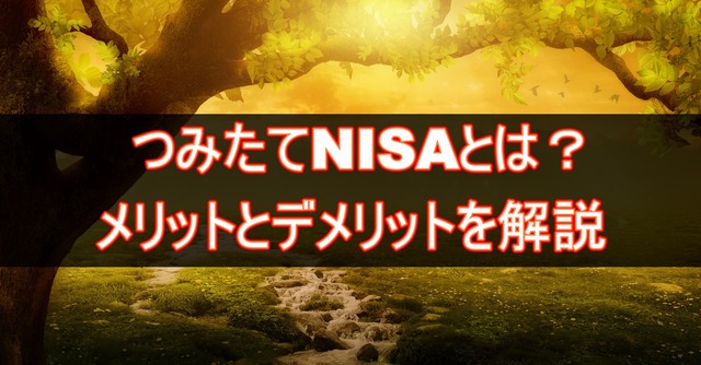 つみたてnisaとは？メリットとデメリットを解説