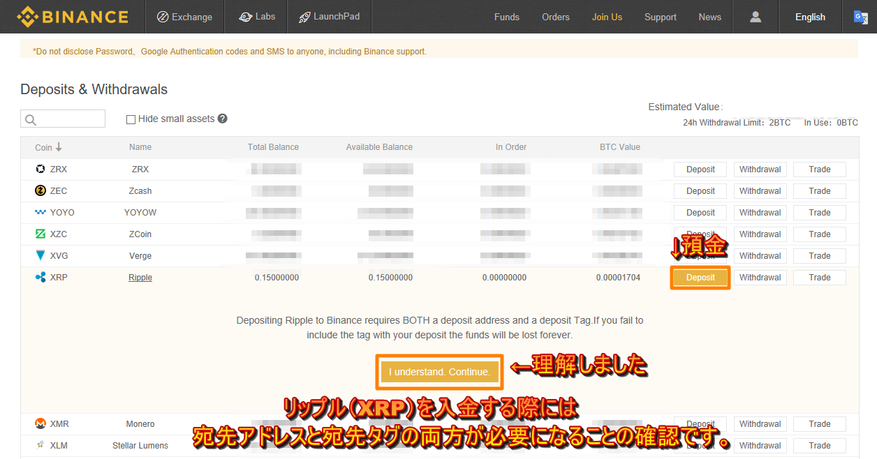 まとめ】Binance（バイナンス）の使い方（登録・送金・買い方） : 不労所得でセミリタイアを目指す30代のブログ