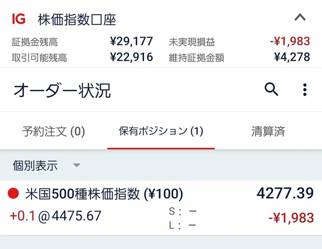 IG証券米国500