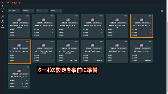 トライオートETFの口座状況_ターボ