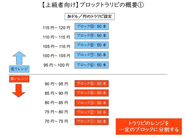 資金効率向上のブロックトラリピの概要①