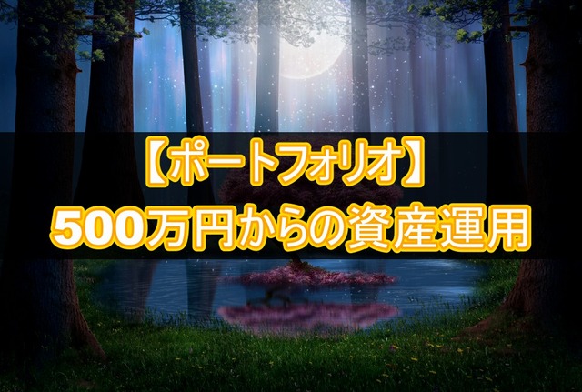 500万円からの資産運用【ポートフォリオ】