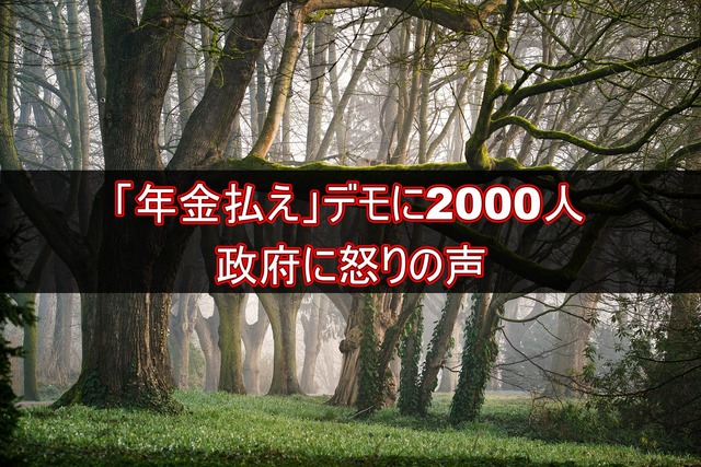 「年金払え」デモに2000人＝政府に怒りの声－東京