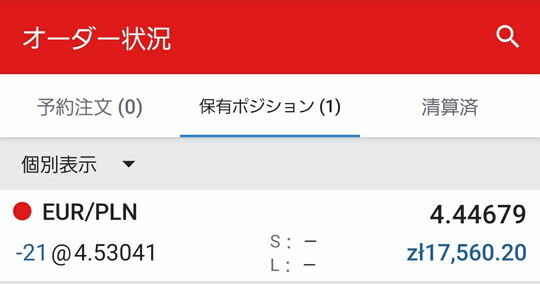 IG証券ポジション